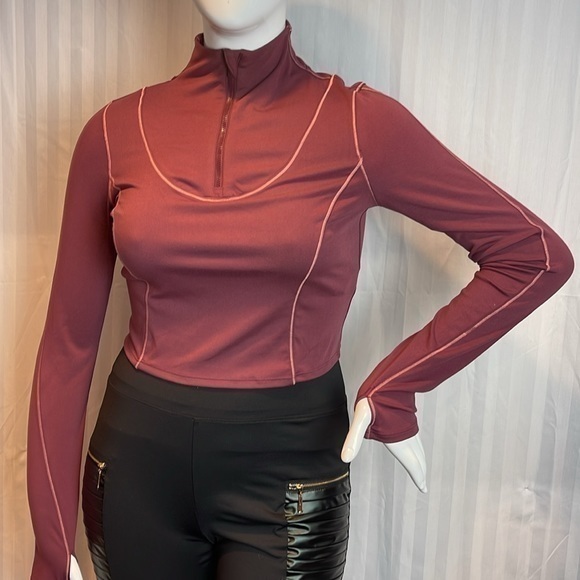 Cupshe Brisbane High Neck Pull over Crop Sweatshirt Size XL RefHHH - Picture 6 of 9